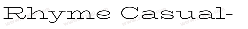 Rhyme Casual字体转换